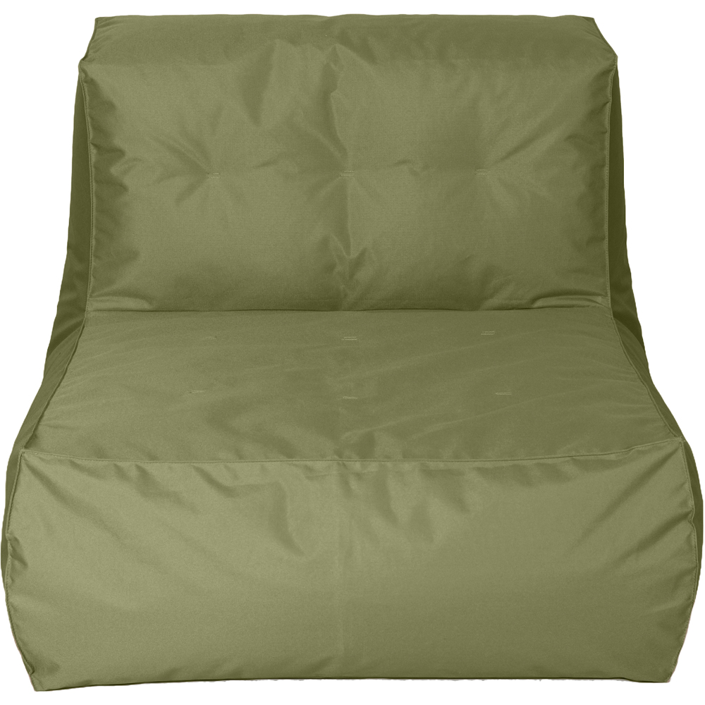 Kaikoo Khaki Lounger with Footstool Image 5