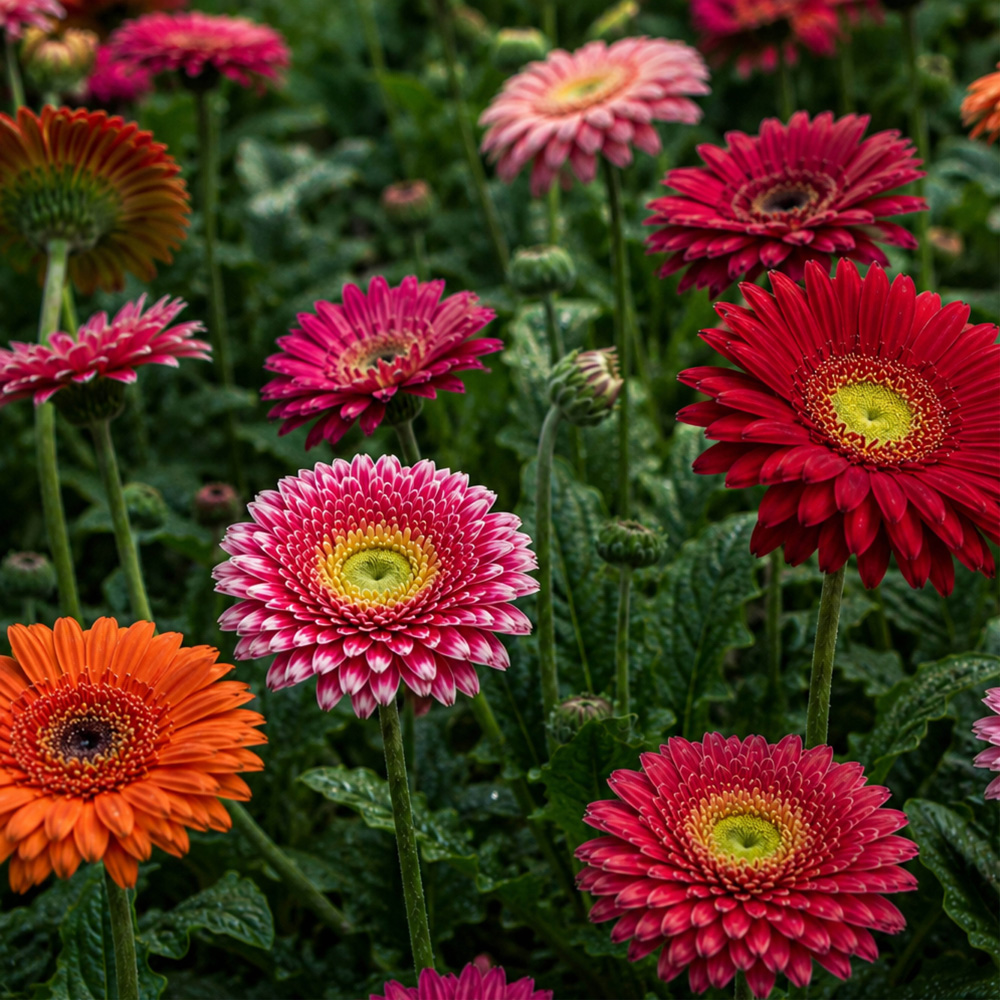 YouGarden Gerbera Sunshaper Collection Plant Pot 9cm 6 Pack Image 1