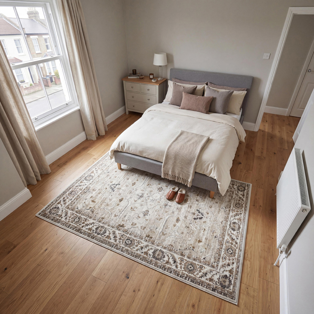 Arthouse Muse Traditional Floral Natural Rug 120 x 170cm Image 1