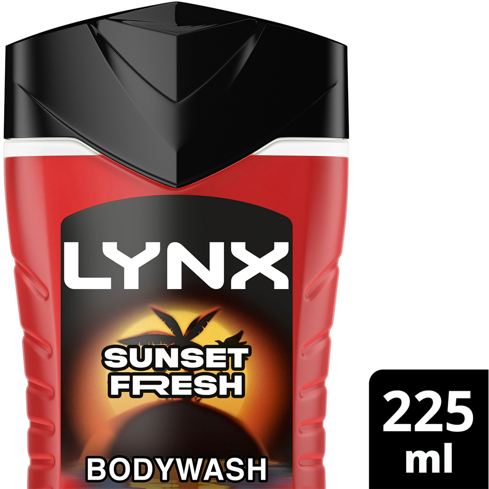 Lynx Men Sunset Fresh 3-in-1 Body Wash 225ml 12 Pack Image 6
