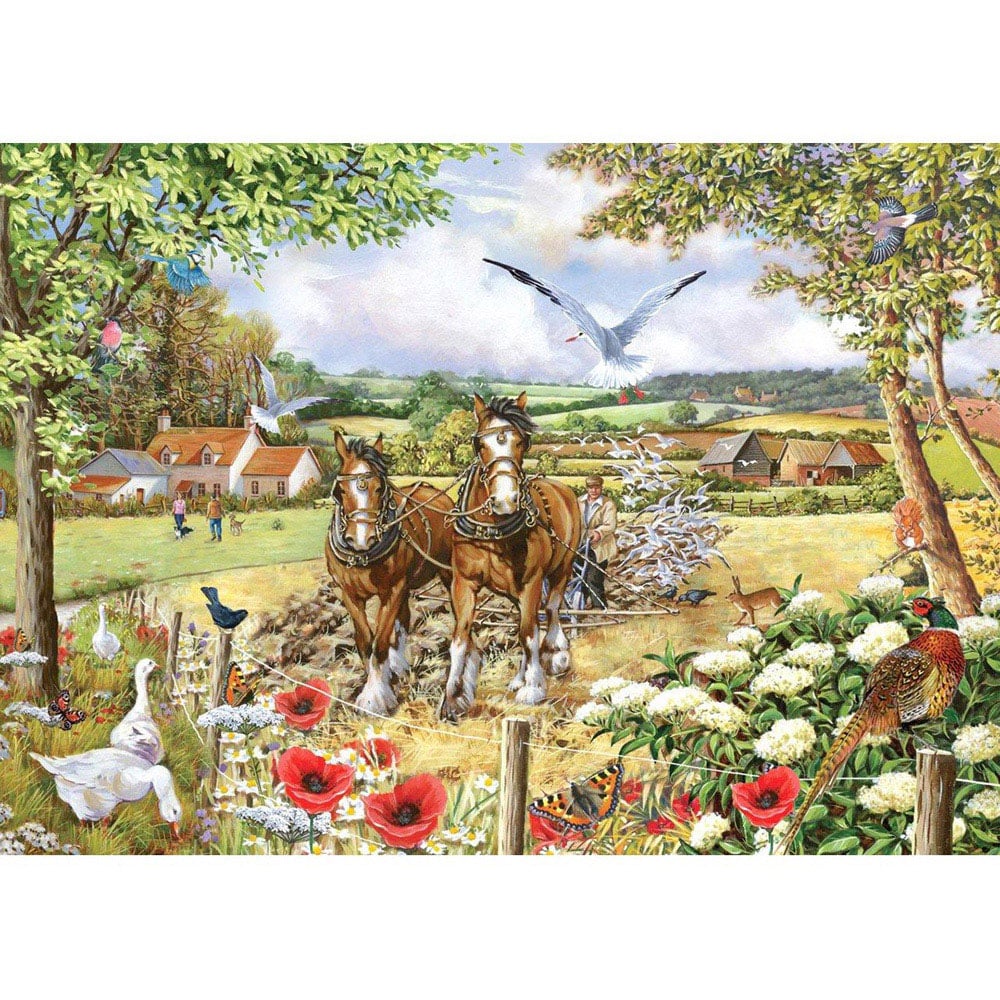 The House of Puzzles Bonnie and Clyde 250 Piece Big Jigsaw Puzzle Image