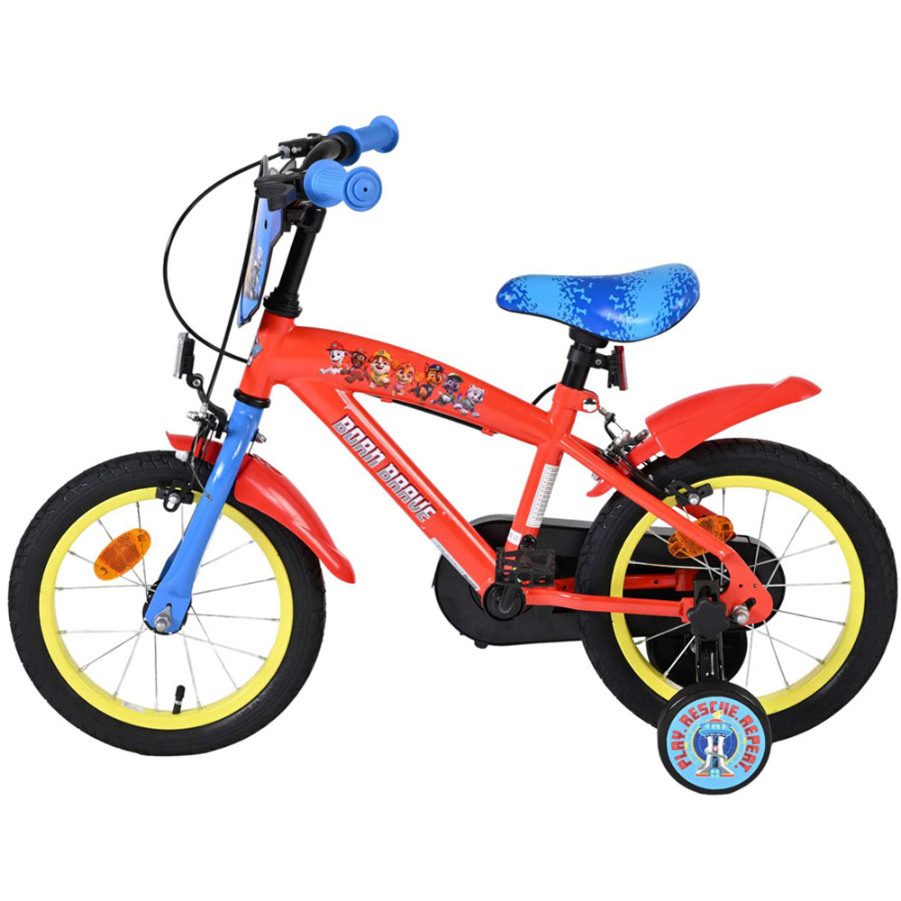 Volare Paw Patrol Kids Core 14 inch Multicolour Bike with Stabilisers Image 4