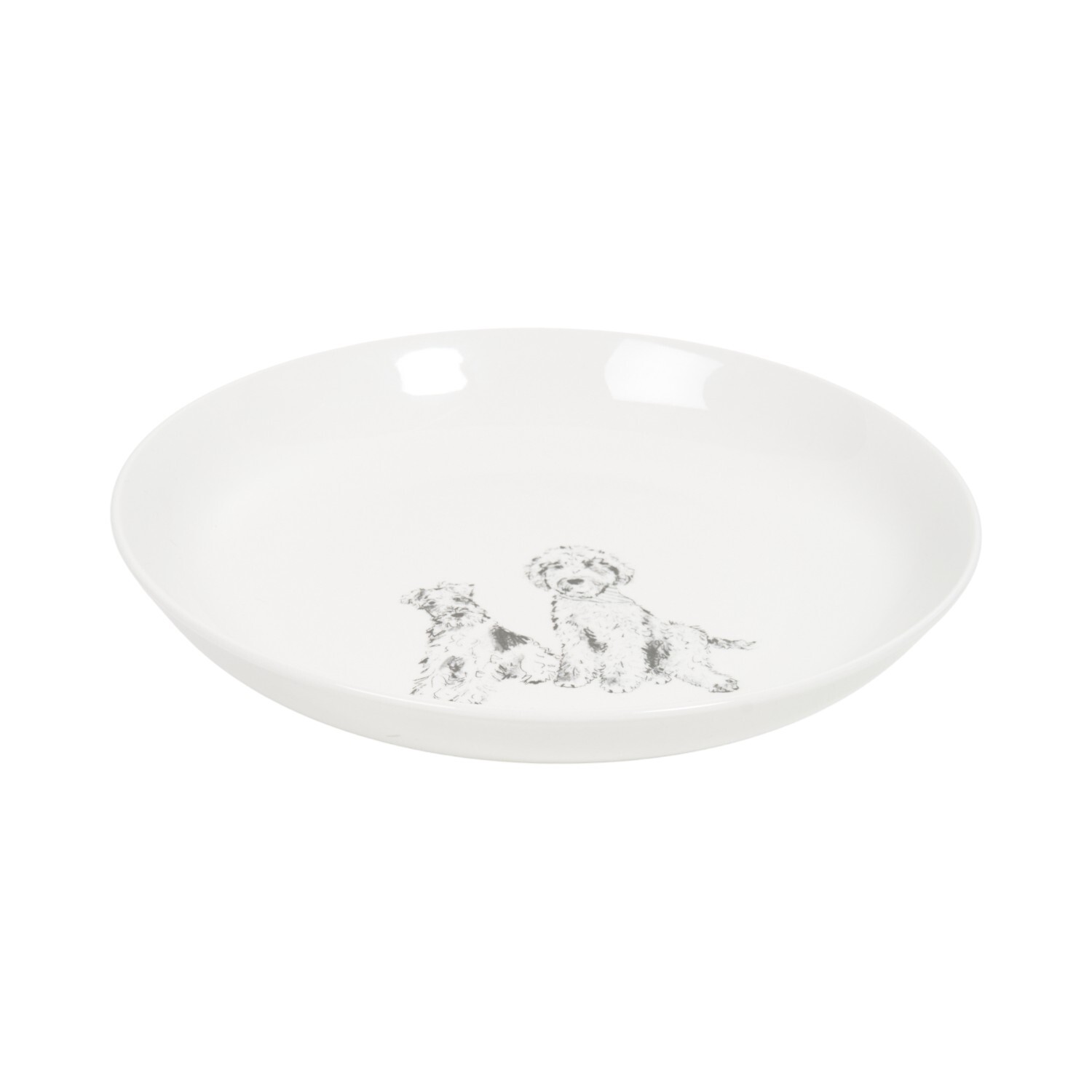 Waggy Tails Serving Bowl White Image 2