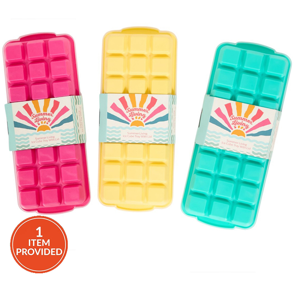 Summer Ice Cube Tray with Lid Image 1