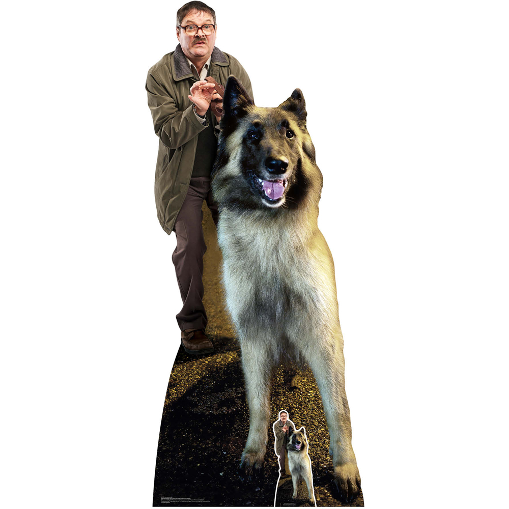 Star Cutouts Jim Mark Heap and Wilson Dog Good Boy Cardboard Cutout 6.4ft Image 1