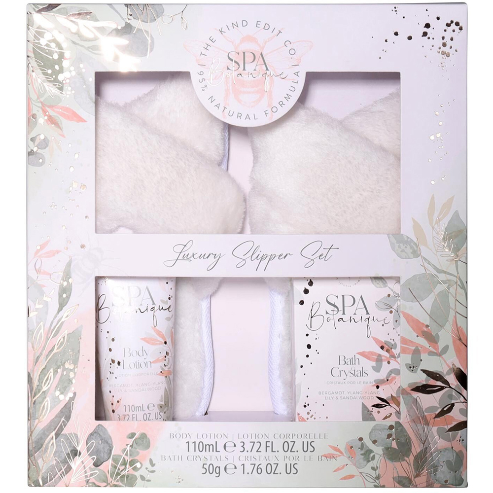 Spa Botanique Luxury Slipper Set - White Image