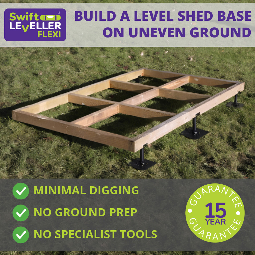 Swift Leveller Flexi Soft Ground Shed Base Kit 7 x 5ft with 9 Supports Image 3