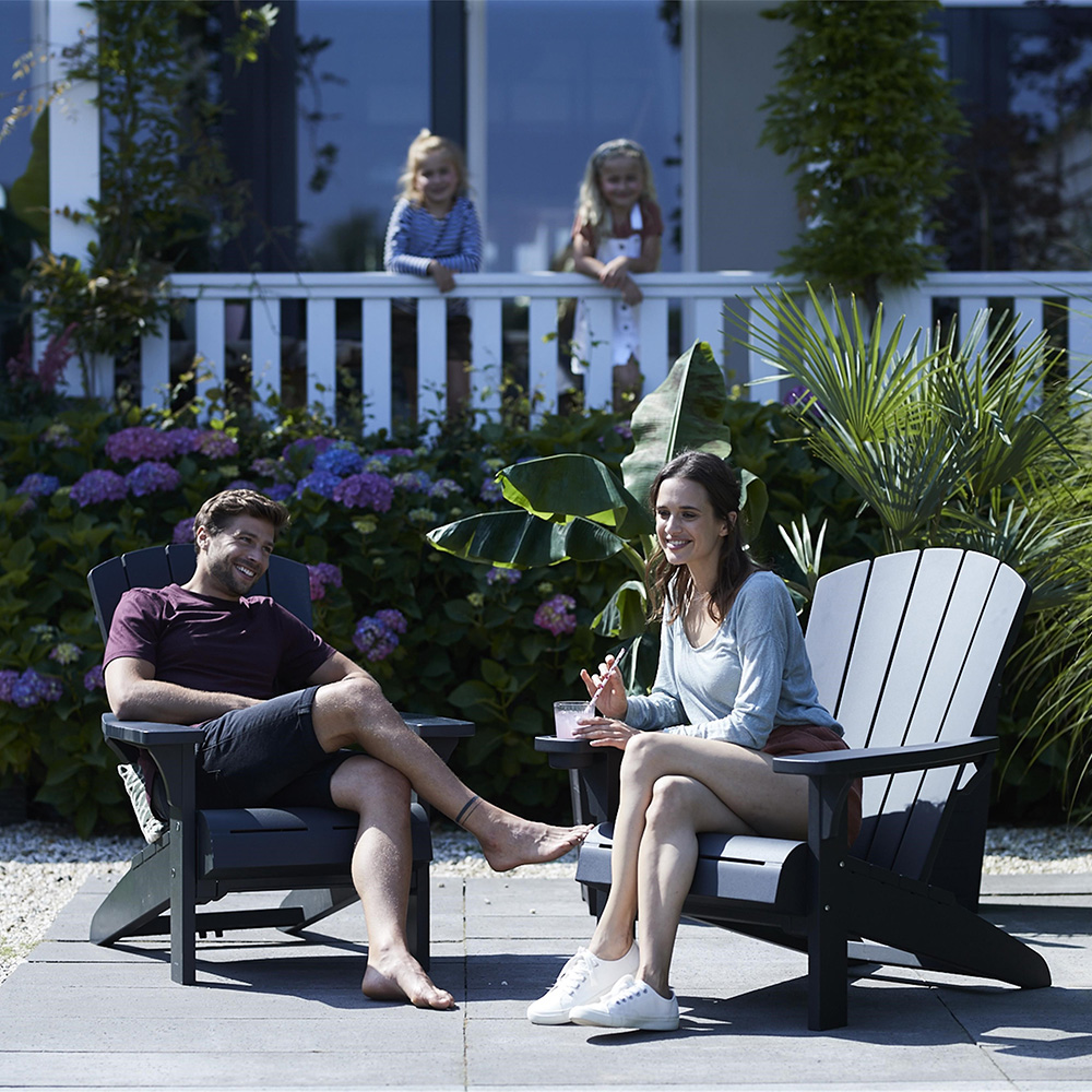 Keter Alpine Grey Set of 2 Adirondack Chairs Image 7