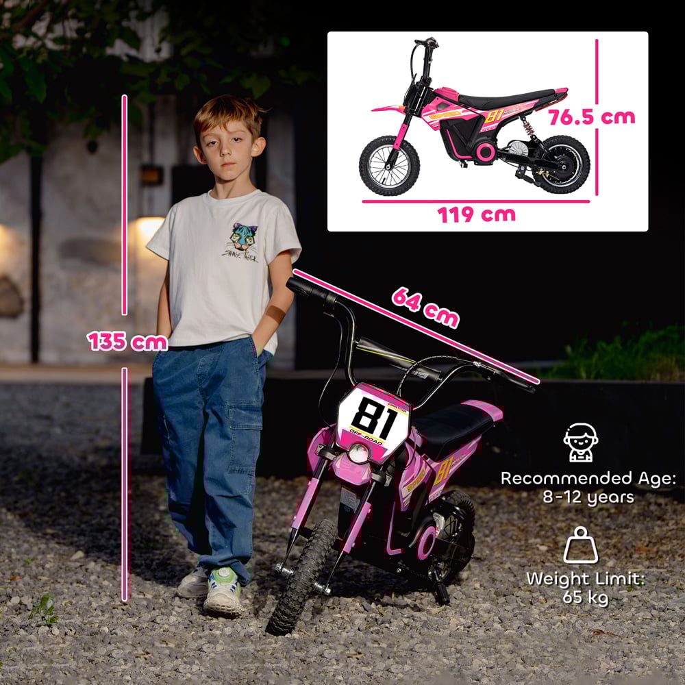 Tommy Toys Pink Battery Powered Ride On Motorcycle 24V Image 9