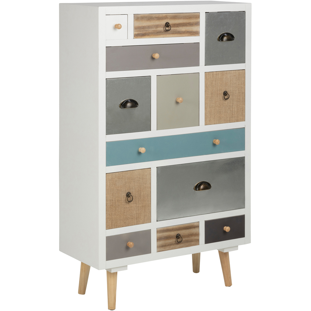 Florence Thais 13 Drawer White Chest of Drawers Image 2