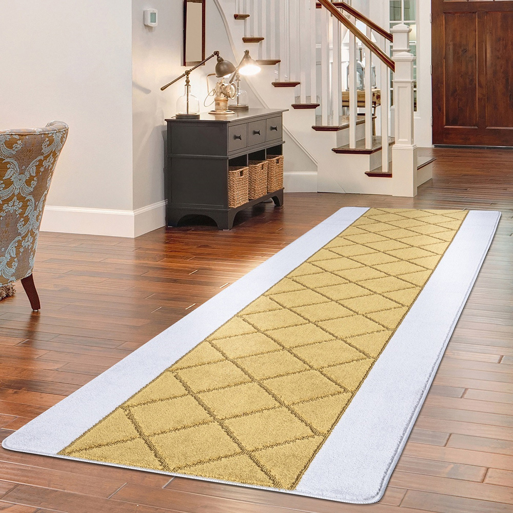 Smart Living Carmela Ochre Gel Back Non-Slip Door Mat 40 x 60cm Image 2