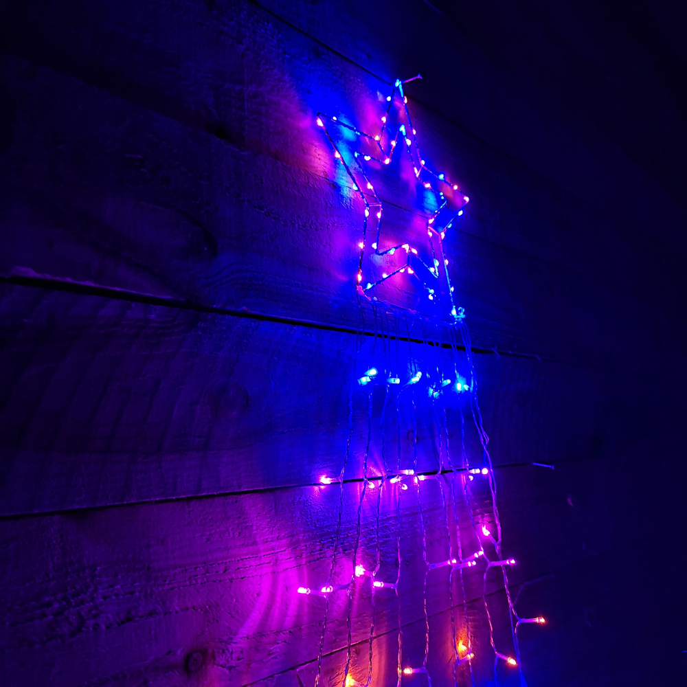 Samuel Alexander Rainbow Shooting Star LED Outdoor Christmas Decoration 300cm Image 4