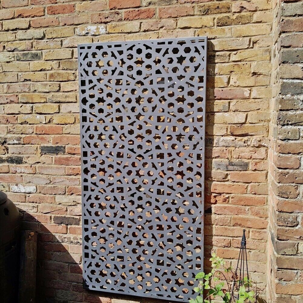 Inspirational Gifting Moroccan Decorative Steel Screen Wall Art 6 x 3ft Image 5