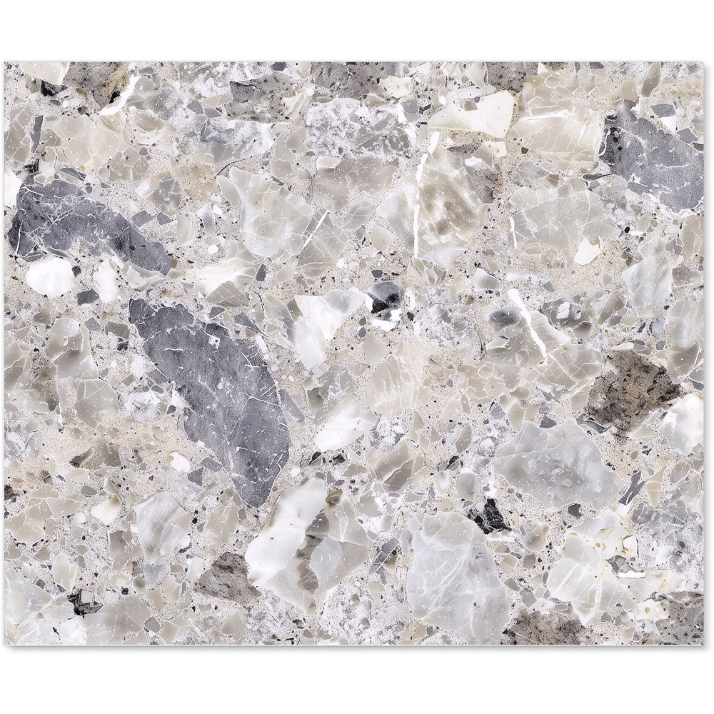 Warren Reed Designer Silver Quartz Effect Glass Kitchen Splashback 75 x 90cm Image 2