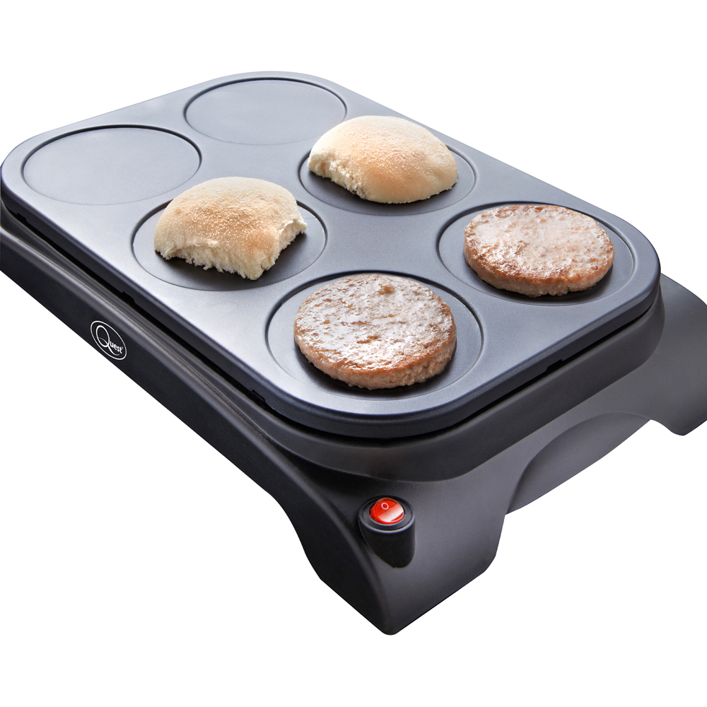 Quest Black 6 Mini Pancake Maker and Grill Image 4