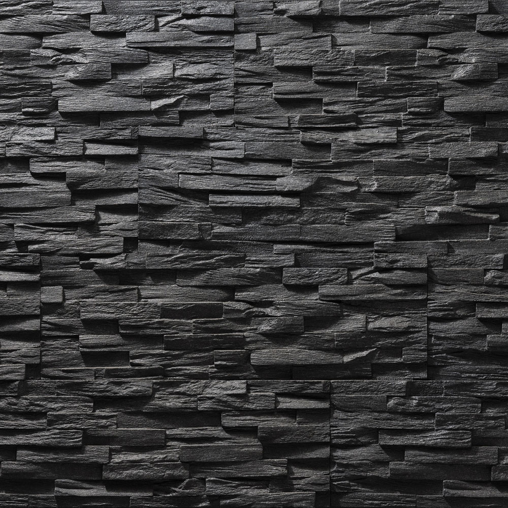 Wallsupply UltraLight Benevento Black Wall Panel 57 x 19cm 30 Pack Image 4