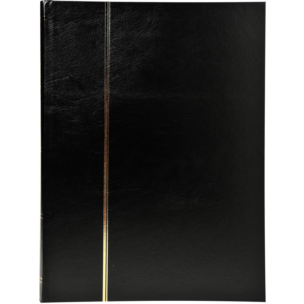 Exacompta Black Stamp Album with Faux Leather Cover 48 Pages Image 3