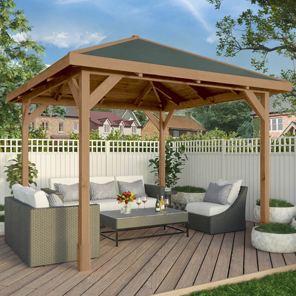 Mercia 3 x 3m Pressure Treated Traditional Gazebo Image 1