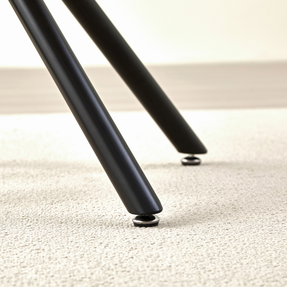 Indoor Living Seattle Emily 4 Seater Round Dining Set Grey Image 3