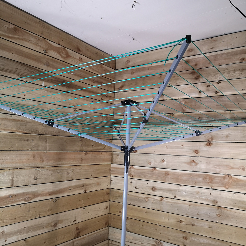 Samuel Alexander 4 Arm Foldable Steel Washing Rotary Airer 50m Image 2