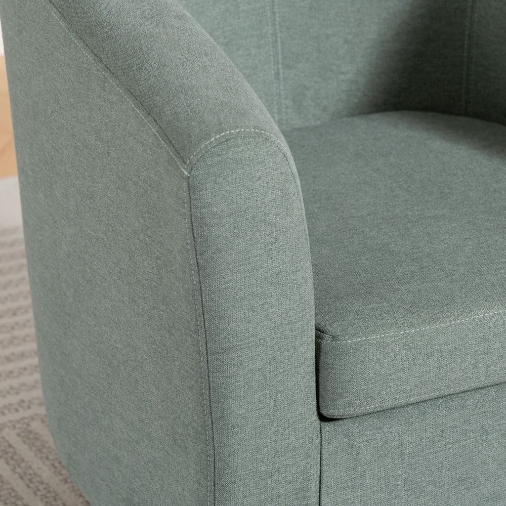 Artemis Home Millie Duck Egg Fabric Accent Chair Image 2