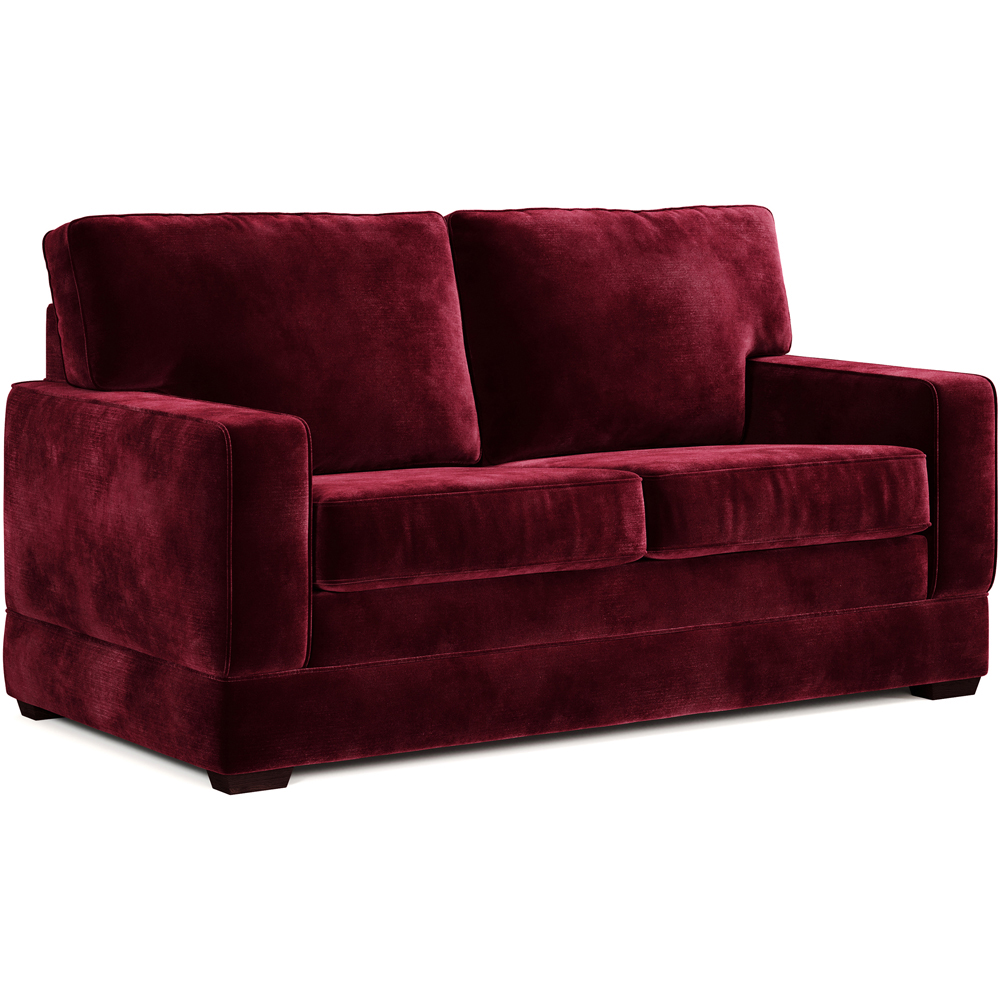 Jay-Be Urban 2 Seater Luxe Velvet Shiraz Sofa Bed with e-Pocket Mattress Image 2