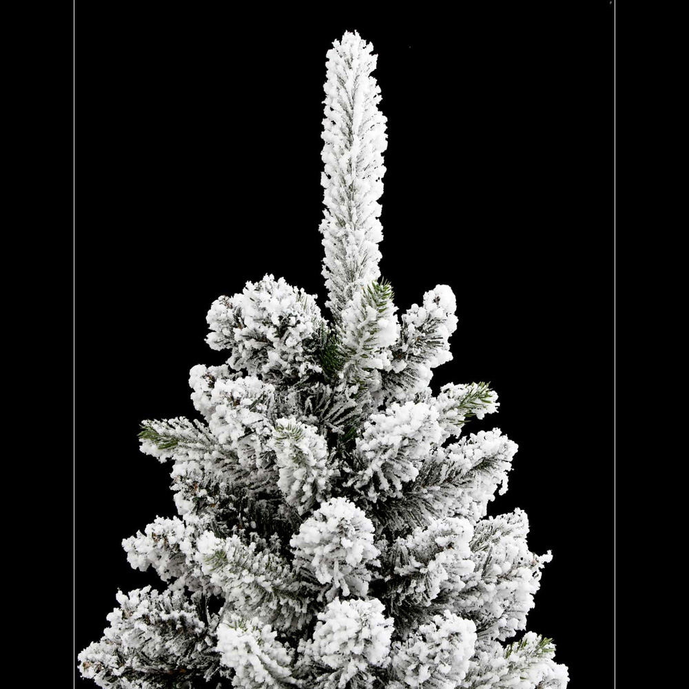 vidaXL Pre-Lit Warm White LED and Pink Baubles White Artificial Christmas Tree with Stand 5ft Image 7