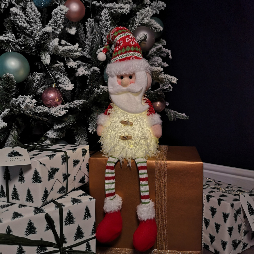 Samuel Alexander Dangly Leg Santa Claus LED Christmas Decoration Image 2