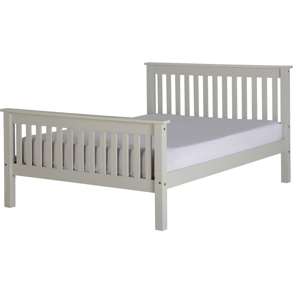 Ville Grey High Foot End Double Bed Image 1