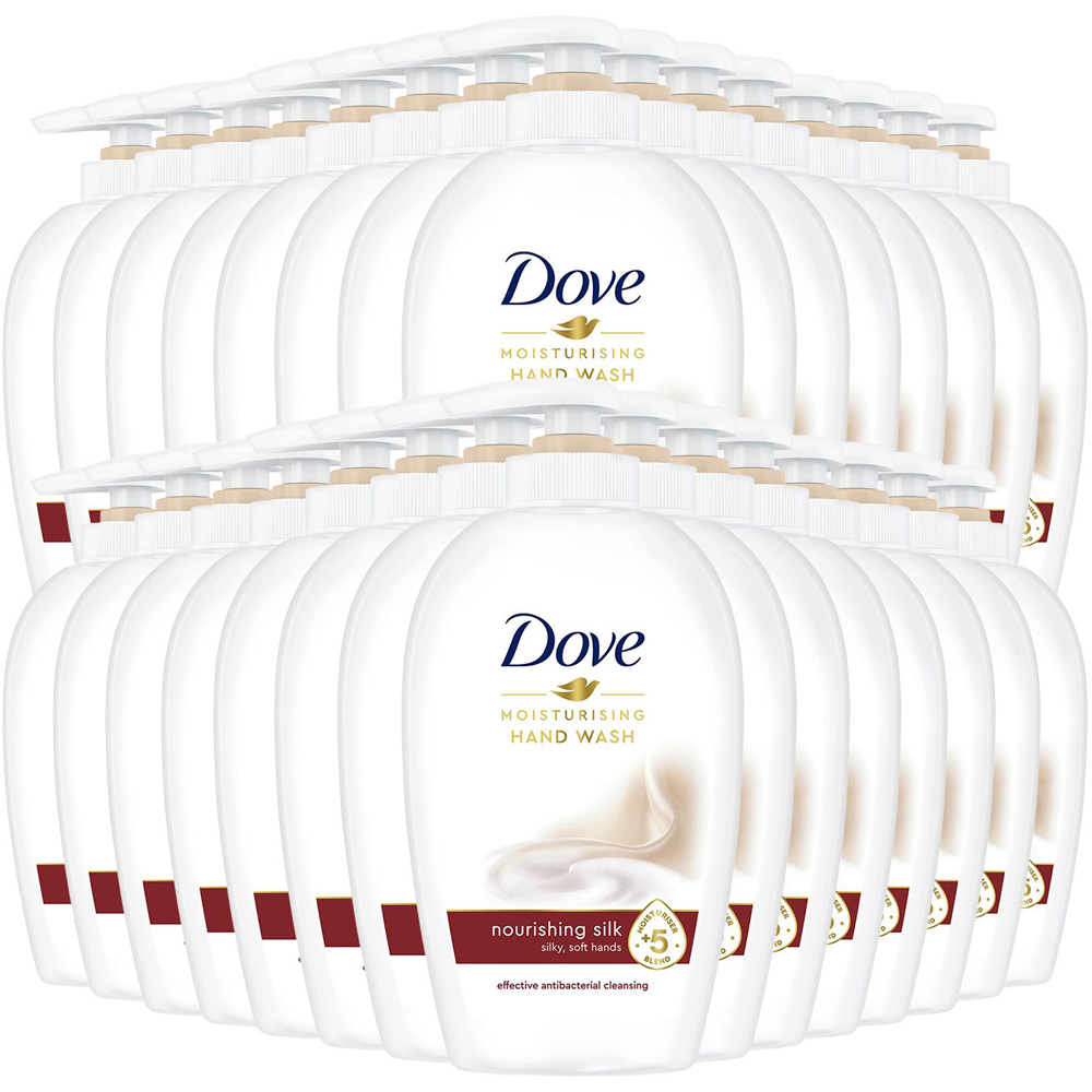Dove Moisturising Nourishing Silk Hand Wash 250ml 30 Pack Image 1