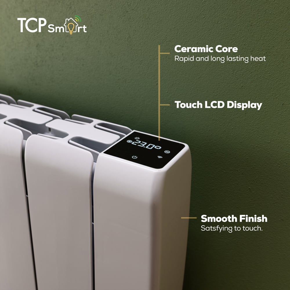 TCP Smart White Ceramic Electric Radiator 2000W Image 5