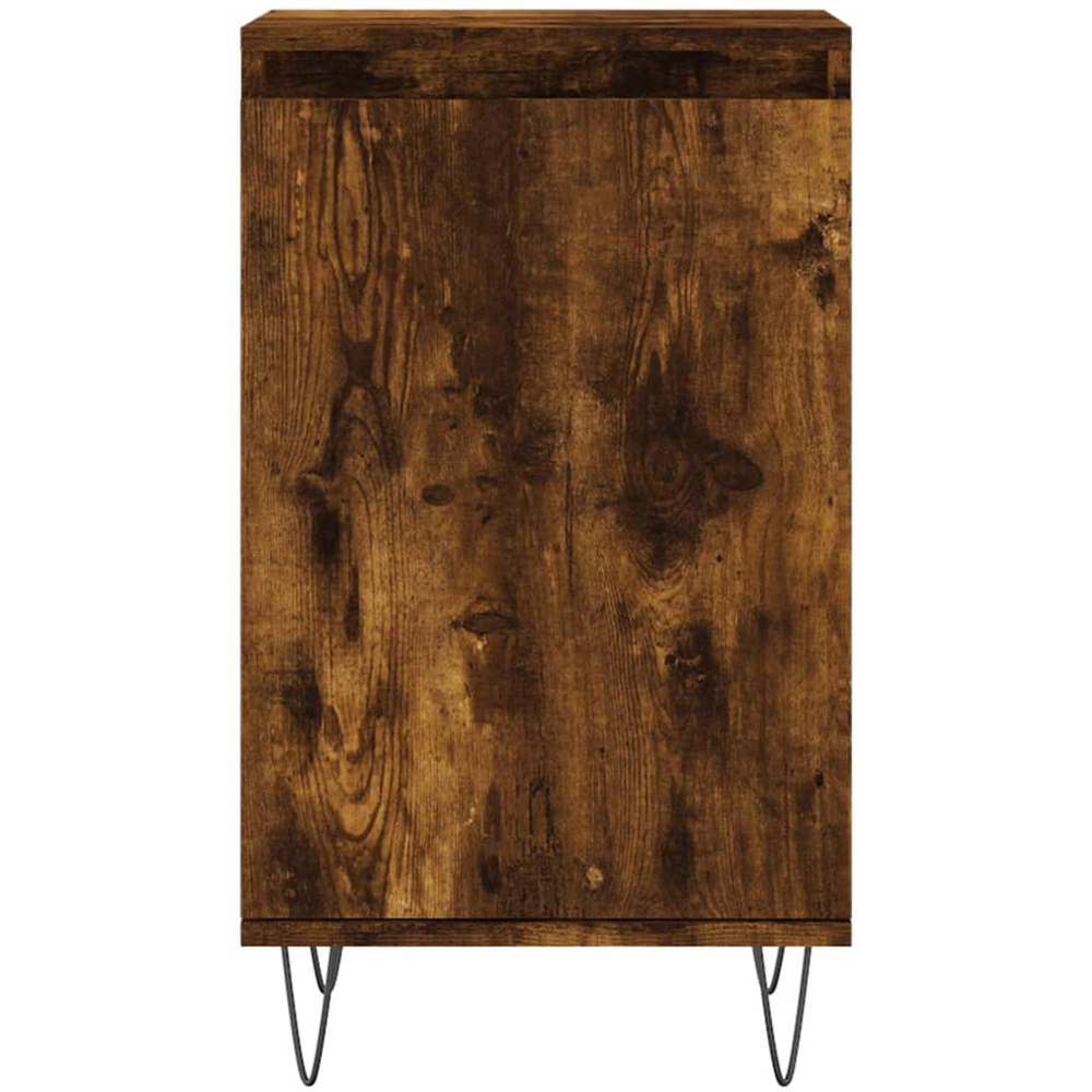 vidaXL Single Door Smoked Oak Sideboard Image 5
