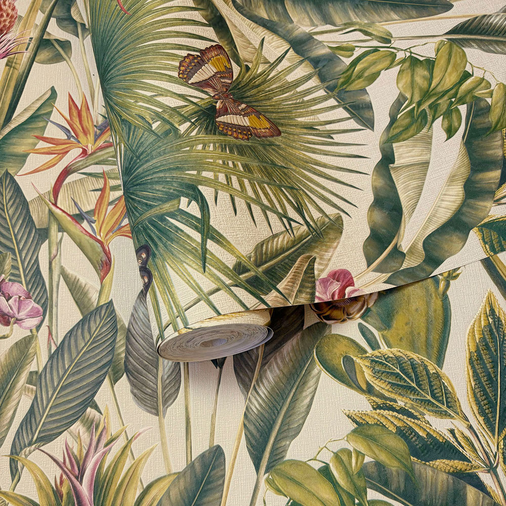 Rasch Wallpaper Zanzibar Cream Wallpaper Image 2