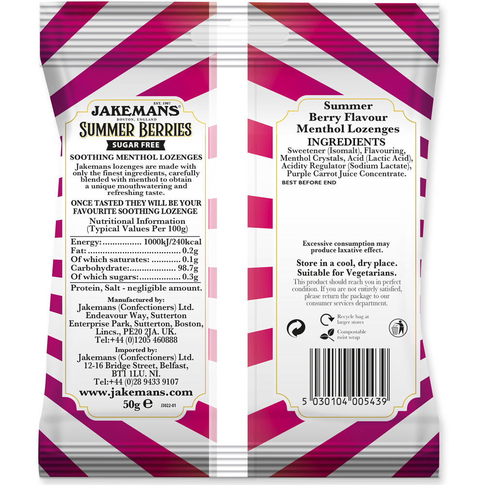 Jakemans Sugar Free Lozenges Image 2