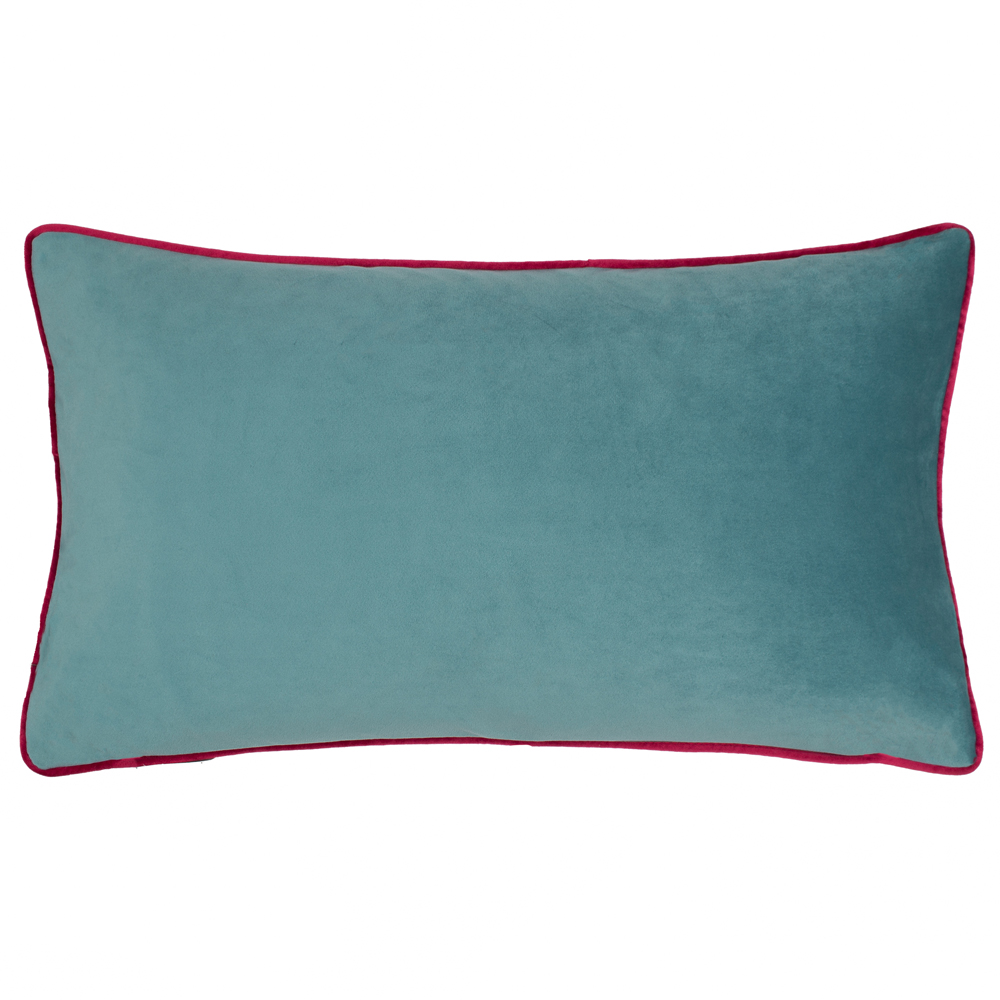 Furn Beetalis Emerald Velvet Piped Cushion 30 x 50cm Image 3