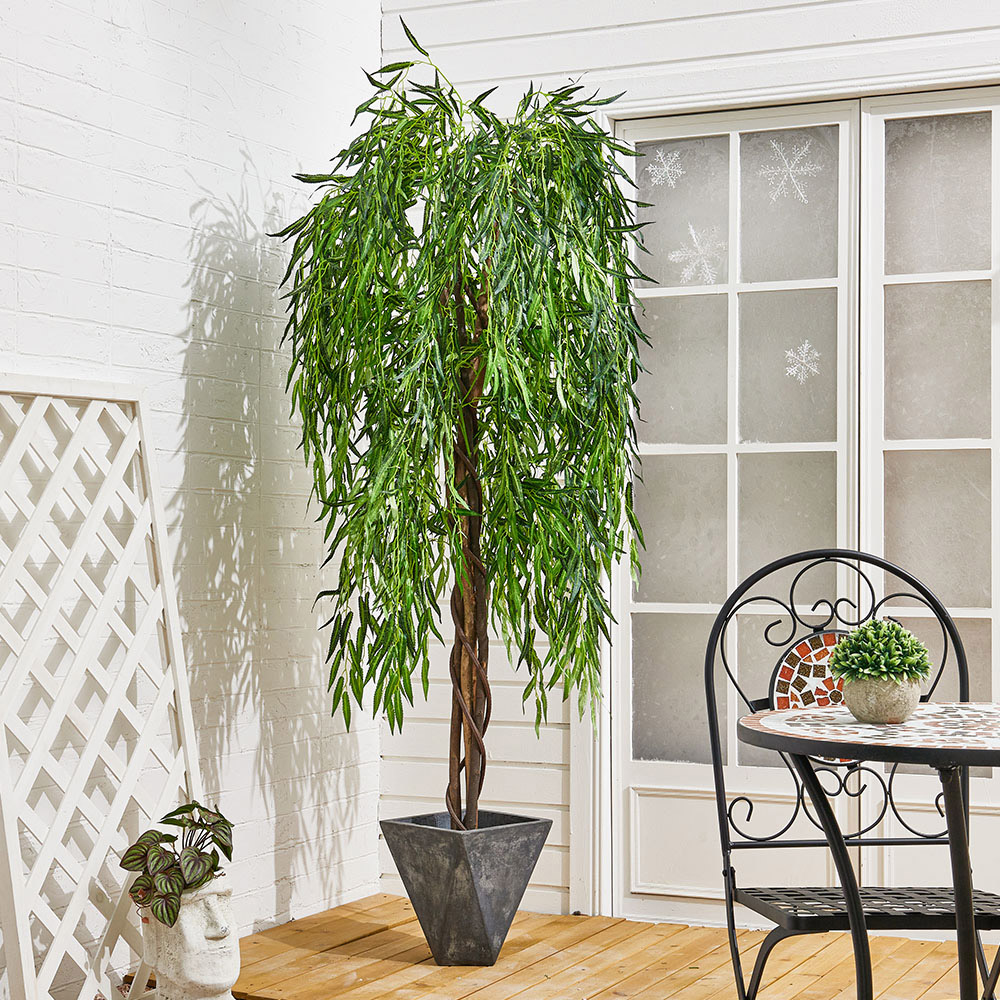 Living and Home Willow Tree Artificial Plant in Pot 180cm Image 2