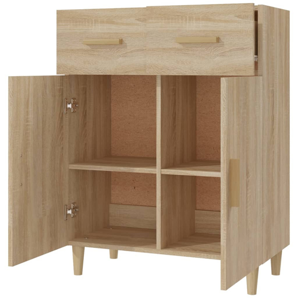 vidaXL 2 Door 2 Drawer Sonoma Oak Sideboard Image 4