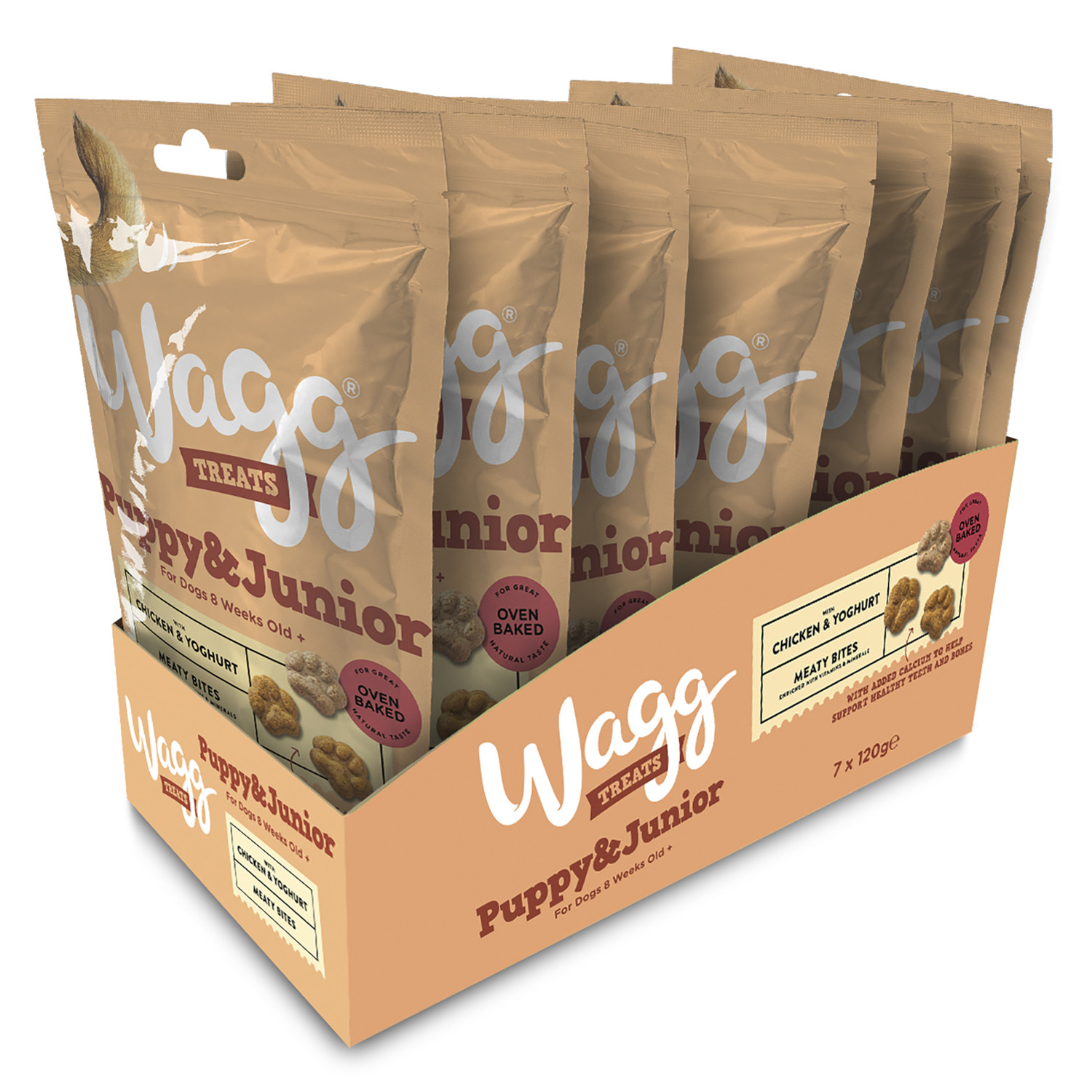 Wagg Chicken and Yoghurt Puppy and Junior Dog Treat 120g Image