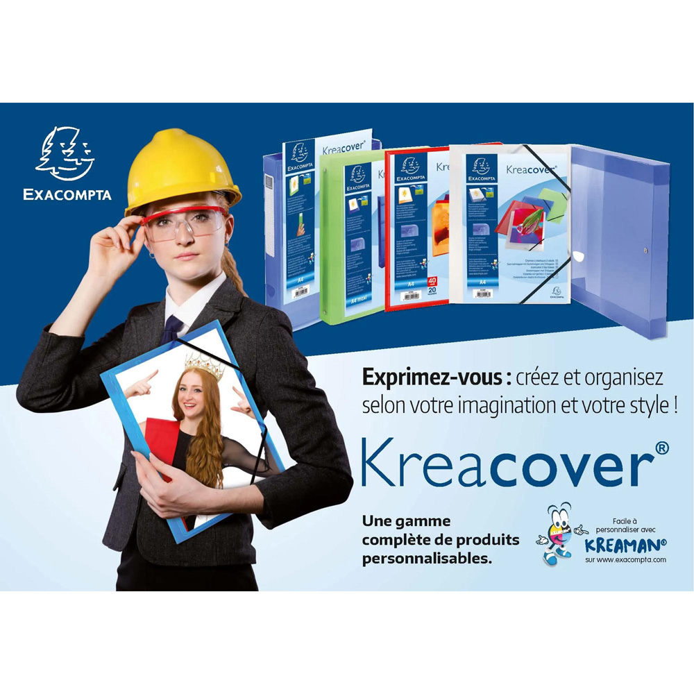 Exacompta Kreacover A4 Multicolour 90 Pocket Display Book 8 Pack Image 9