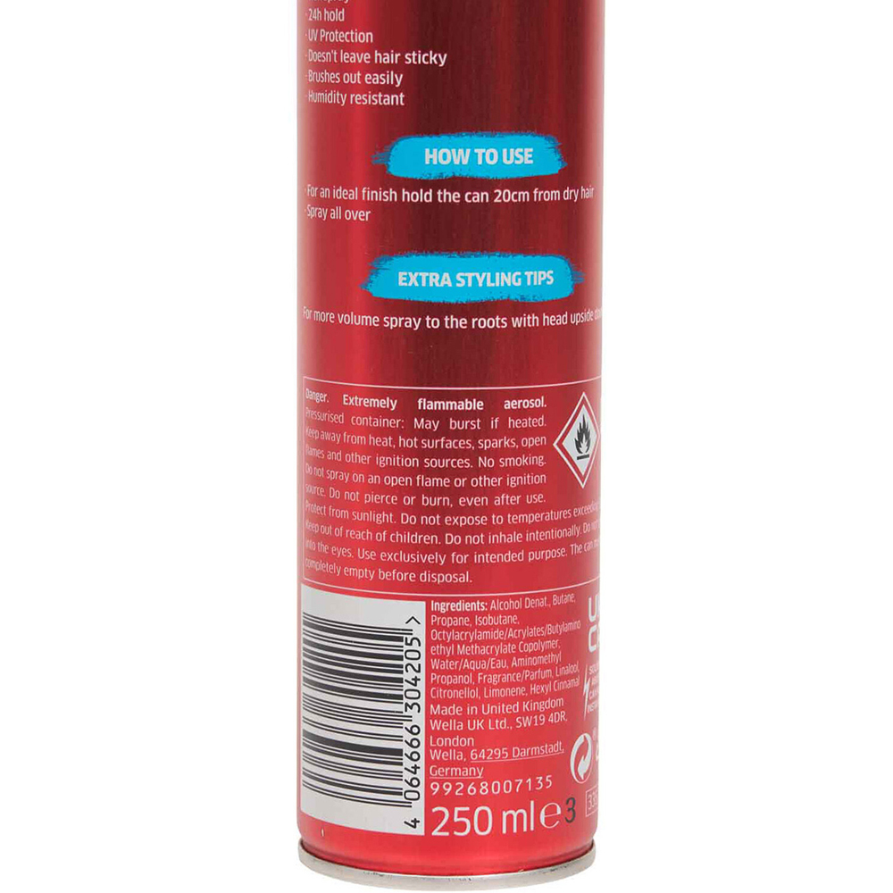 Wella Shockwaves Ultra Strong Power Hold Hairspray Image 3