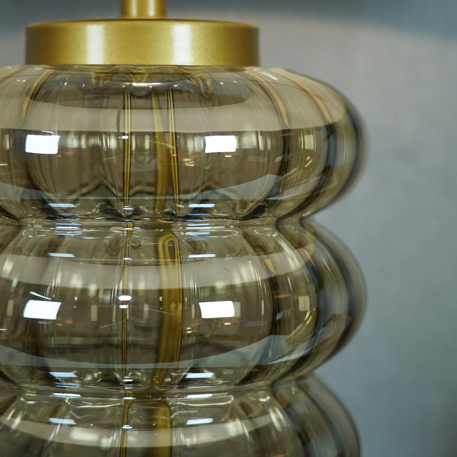 Miley Glass Table Lamp Amber Image 7