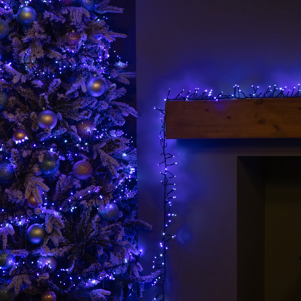 Samuel Alexander 1440 Blue and White LED Christmas Cluster Light 18.5m Image 7