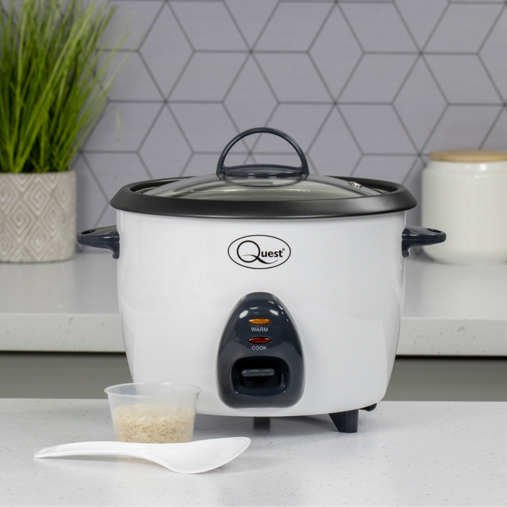 Quest 3 in 1 White 1.5L Rice Cooker and Steamer 500W Image 5