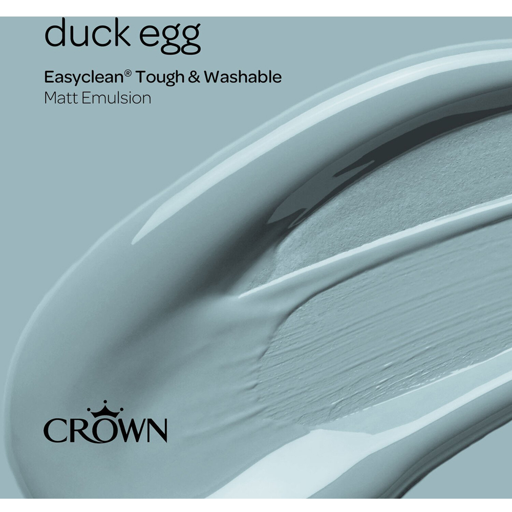 Crown Easyclean Duck Egg Matt Emulsion Multisurface Paint 2.5L Image 7