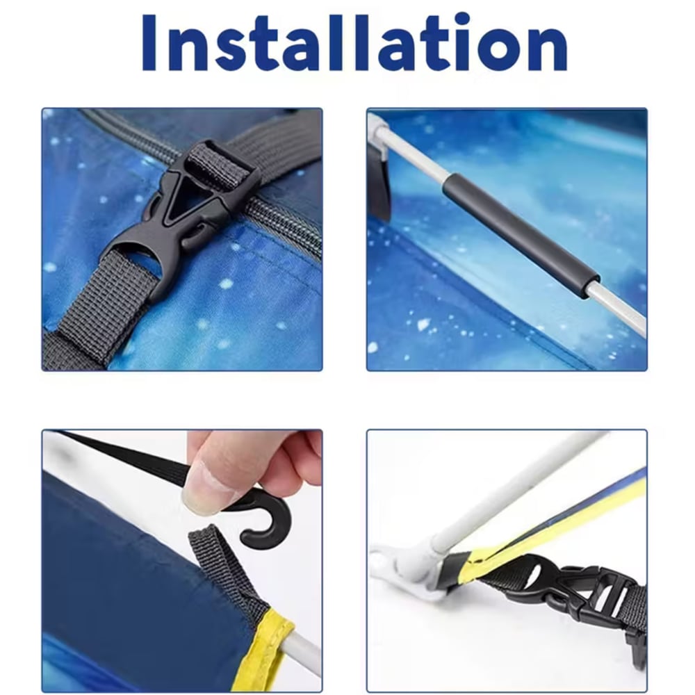 Alivio 3 People Waterproof Camping Tent Blue Image 4