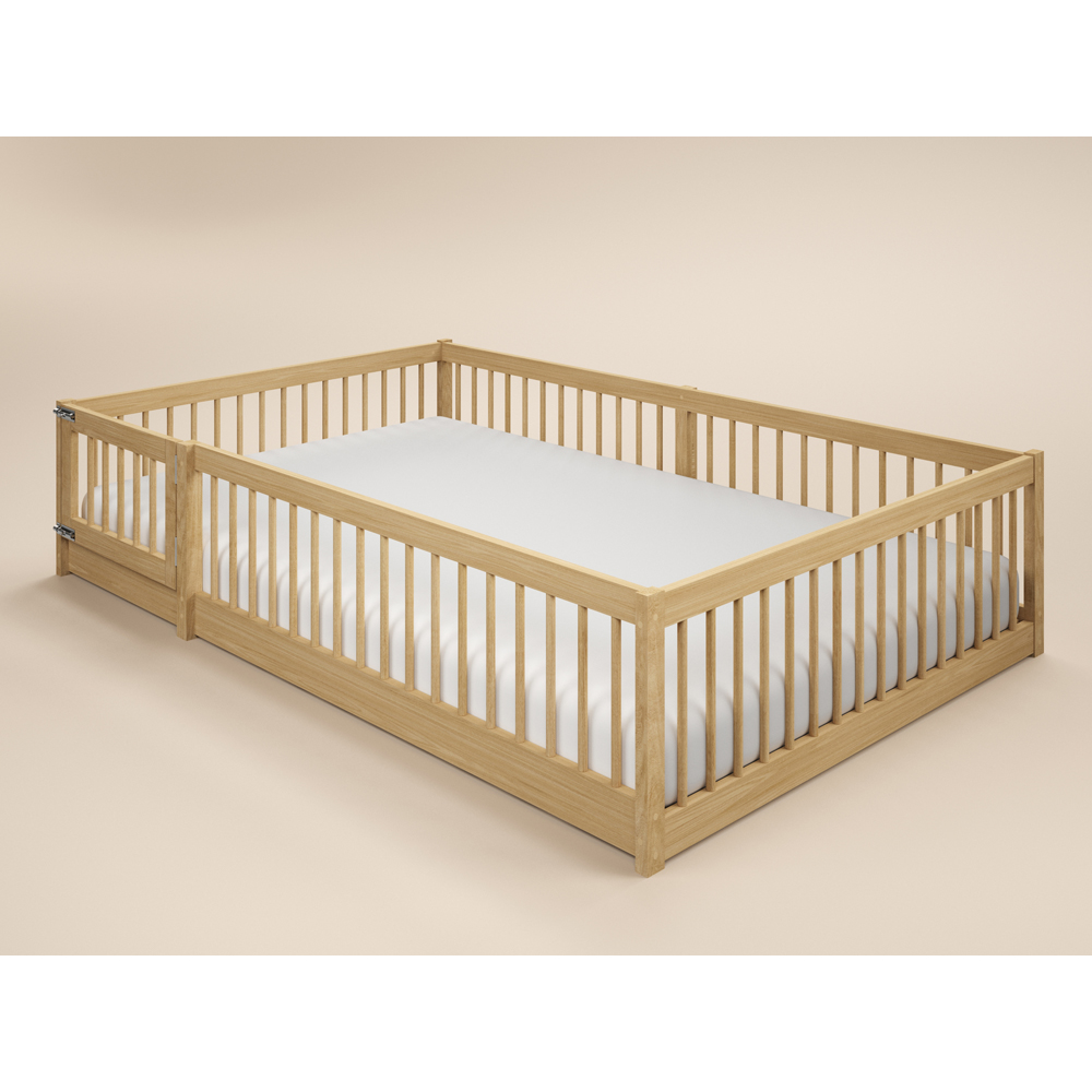 Flair Imogen Small Double Natural Montessori Toddler Floor Bed Image 3