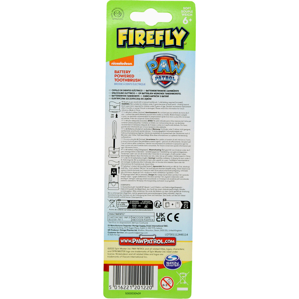 Paw Patrol Battery Powered Toothbrush Image 2