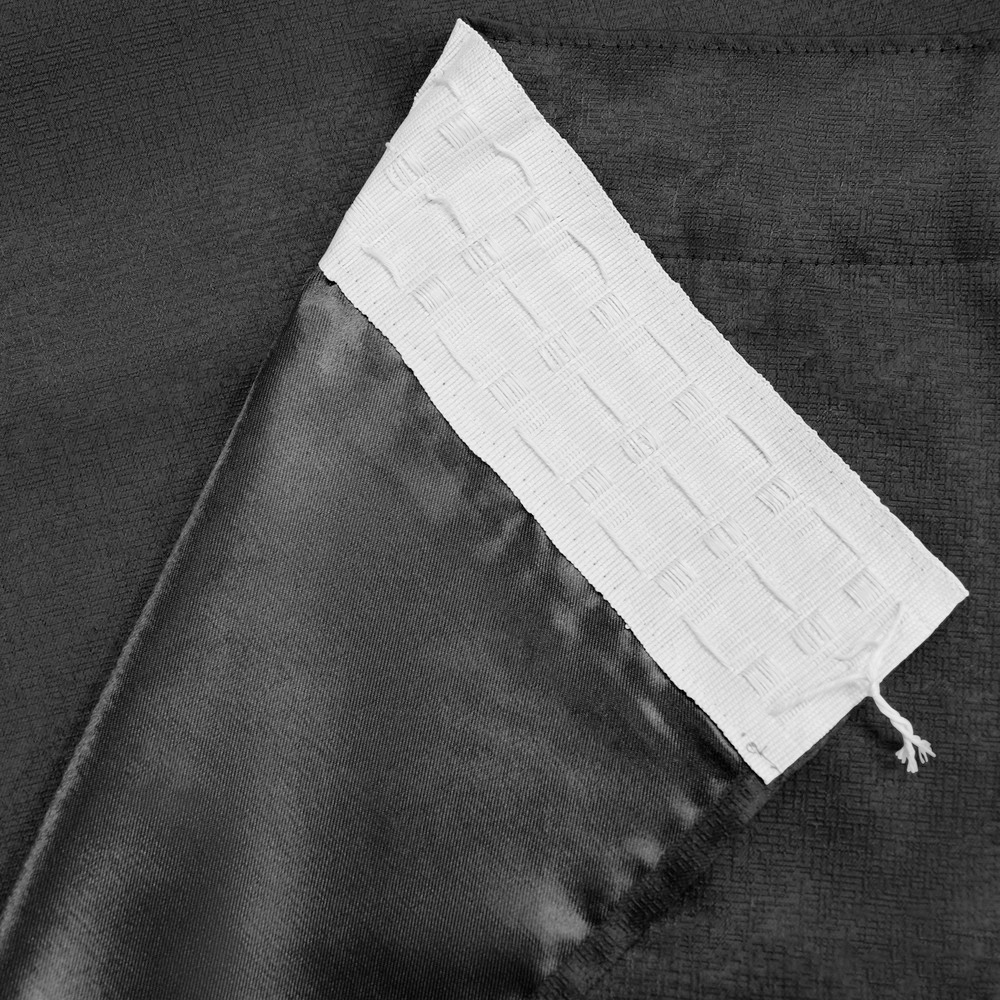 Velosso Westwood Black Curtains 117 x 189cm Image 3