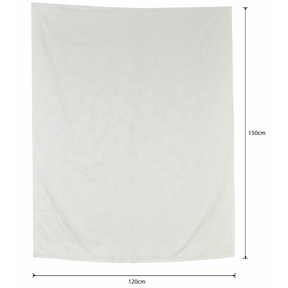 Wilko White Matelasse Throw 200 x 150cm Wilko