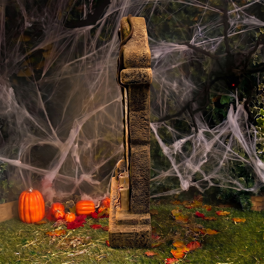 wilko Multicolour LED Halloween Gravestone Ornament 3ft Image 8